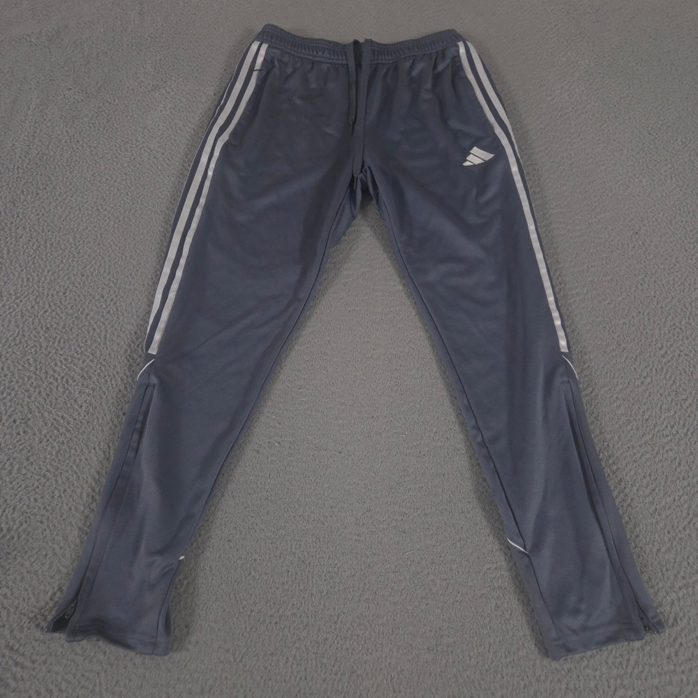 Adidas Pants Mens S Gray Tiro 23 League Tapered Leg Aeroready 3-Stripe Soccer